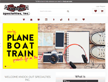 Tablet Screenshot of knockoutspecialties.com